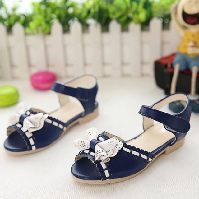 Sandal nơ bé gái xả lẻ size 27