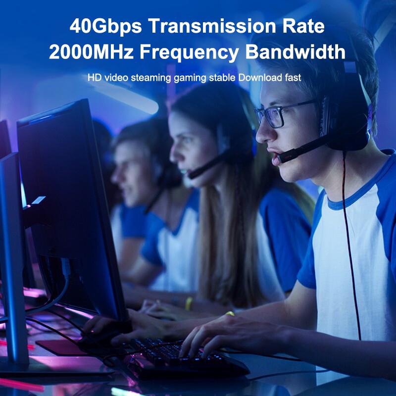 Samzhe Cat8 Cáp Ethernet SFTP 40Gbps Cáp Mạng RJ45 Siêu Tốc Độ Kết Nối Mạ Vàng Cho Modem Router CAT8/7/6 Cáp Lan