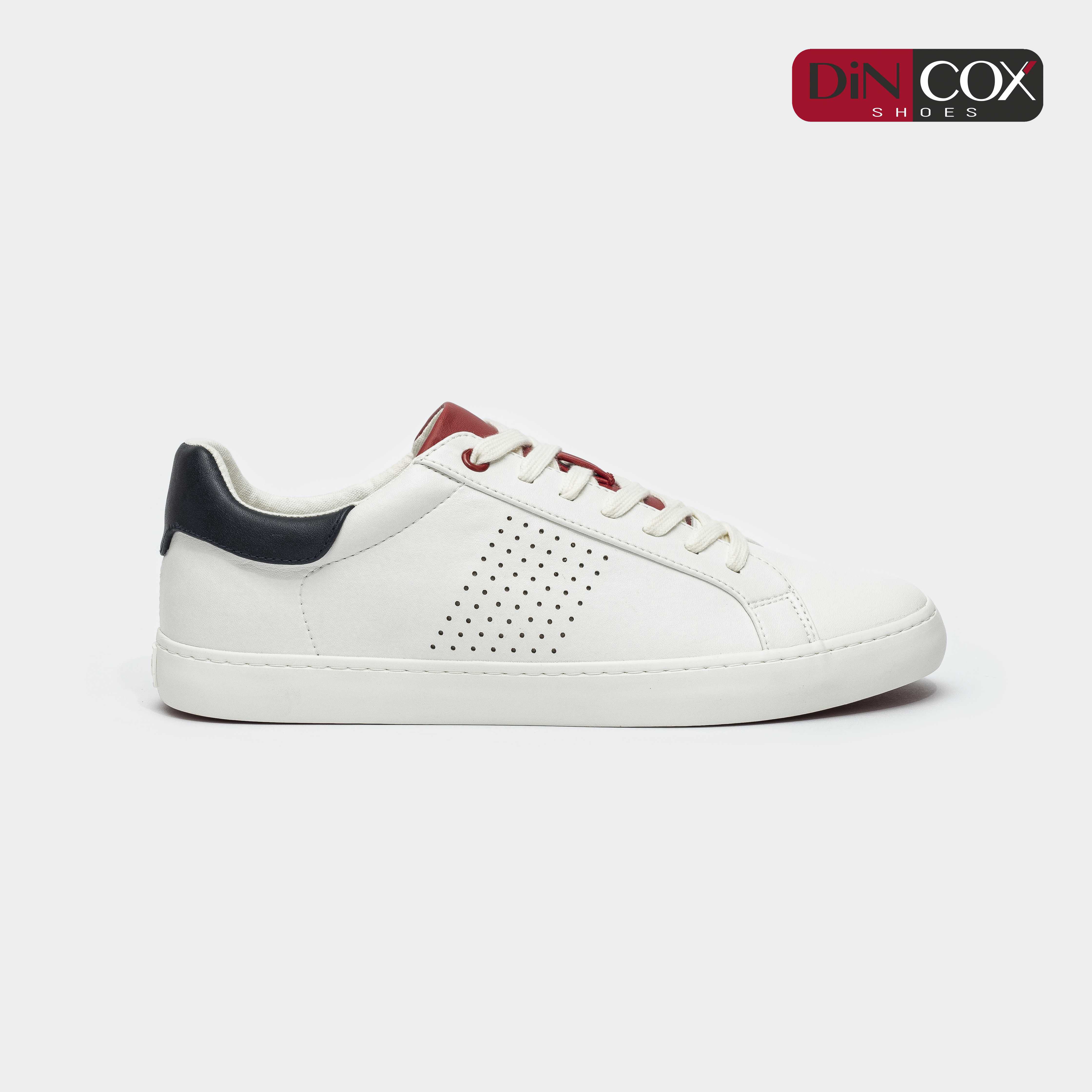 Giày Sneaker Nam C01 Offwhite/Red Dincox