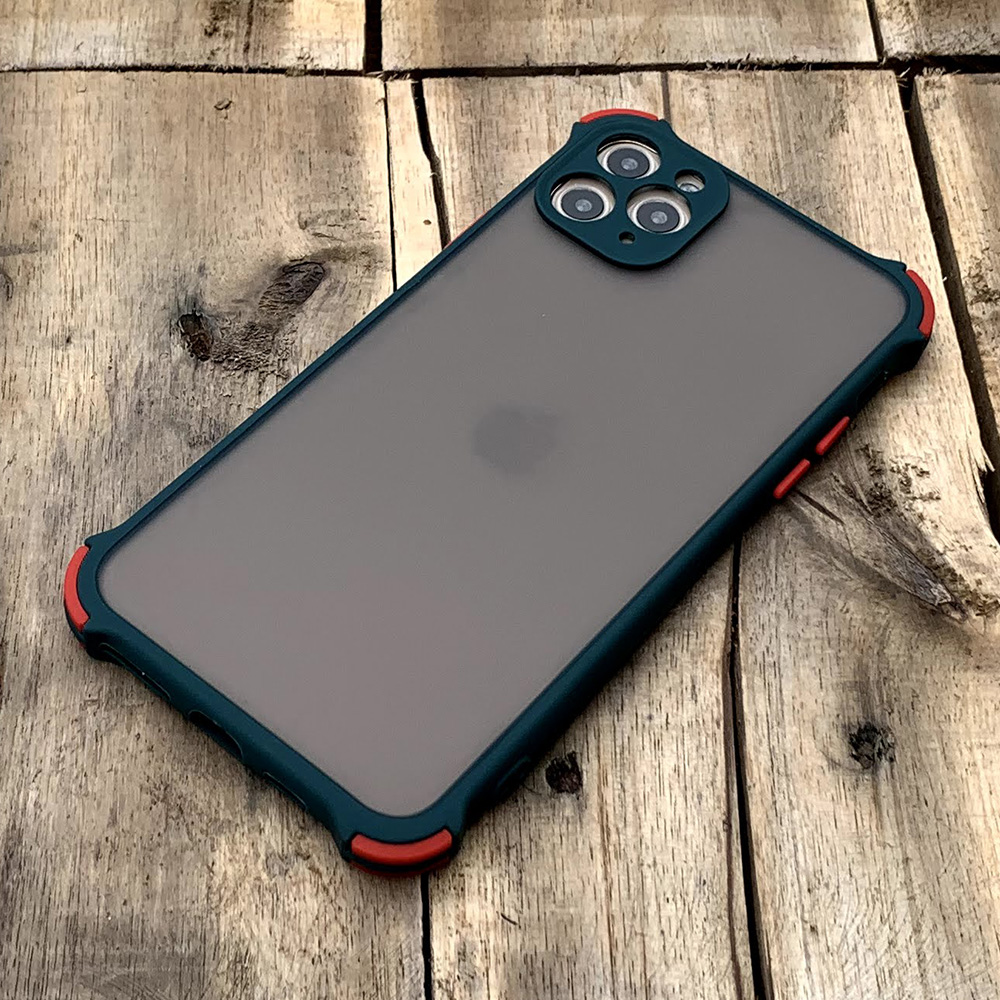 Ốp lưng chống sốc toàn phần dành cho iPhone 11 Pro Max - Màu xanh lá đậm