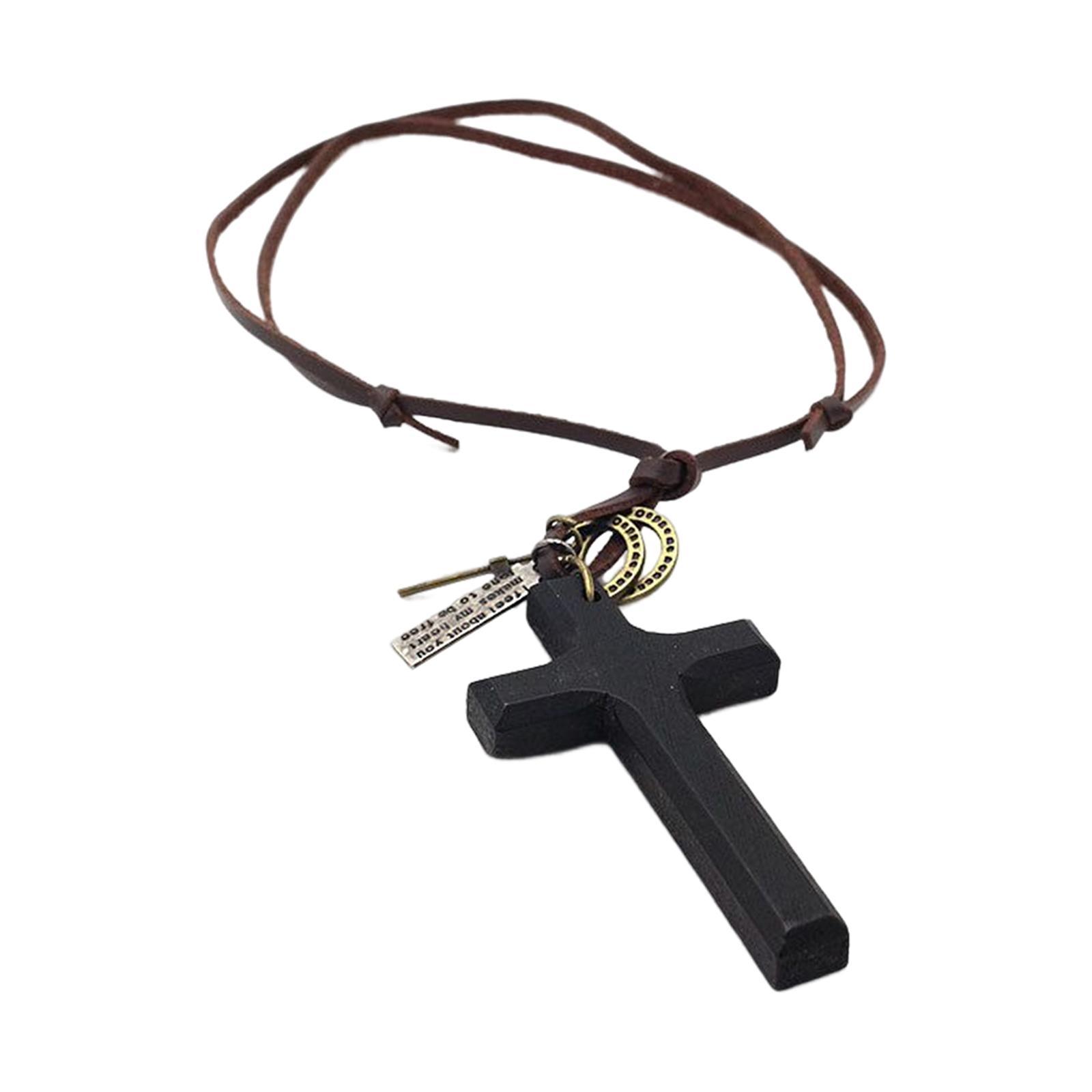 Cross Pendant Necklace Accessory Faith Cross Pendant Necklace for Valentines Day