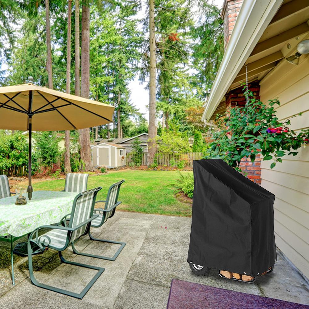 Tấm che thùng gỗ củi không thấm nước 600D Oxford chịu được thời tiết có dây kéo