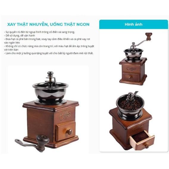 Dụng Cụ Xay Cà Phê Cổ Điển Classic Woodcraft cao cấp