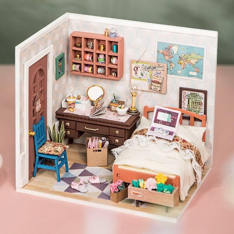 Đồ Chơi Lắp Ráp Bằng Gỗ 3D   Mô Hình Nhà Tí Hon Anne’s Bedroom