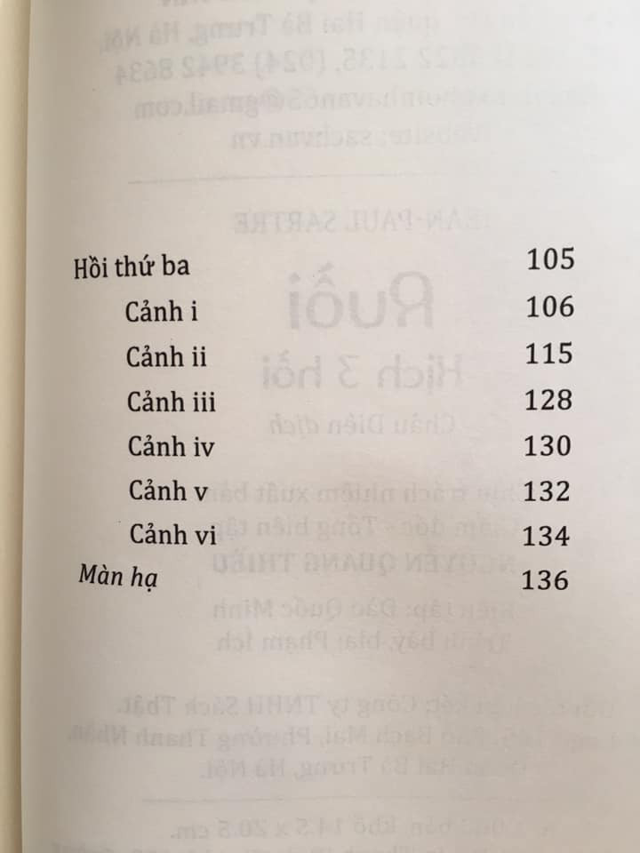 RUỒI - Jean-Paul Sartre - Châu Diên dịch -