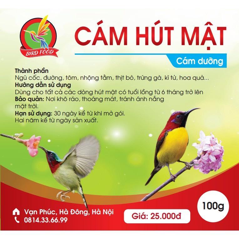 Cám Chim Hút Mật Dưỡng BIRDFOODS - gói 100g