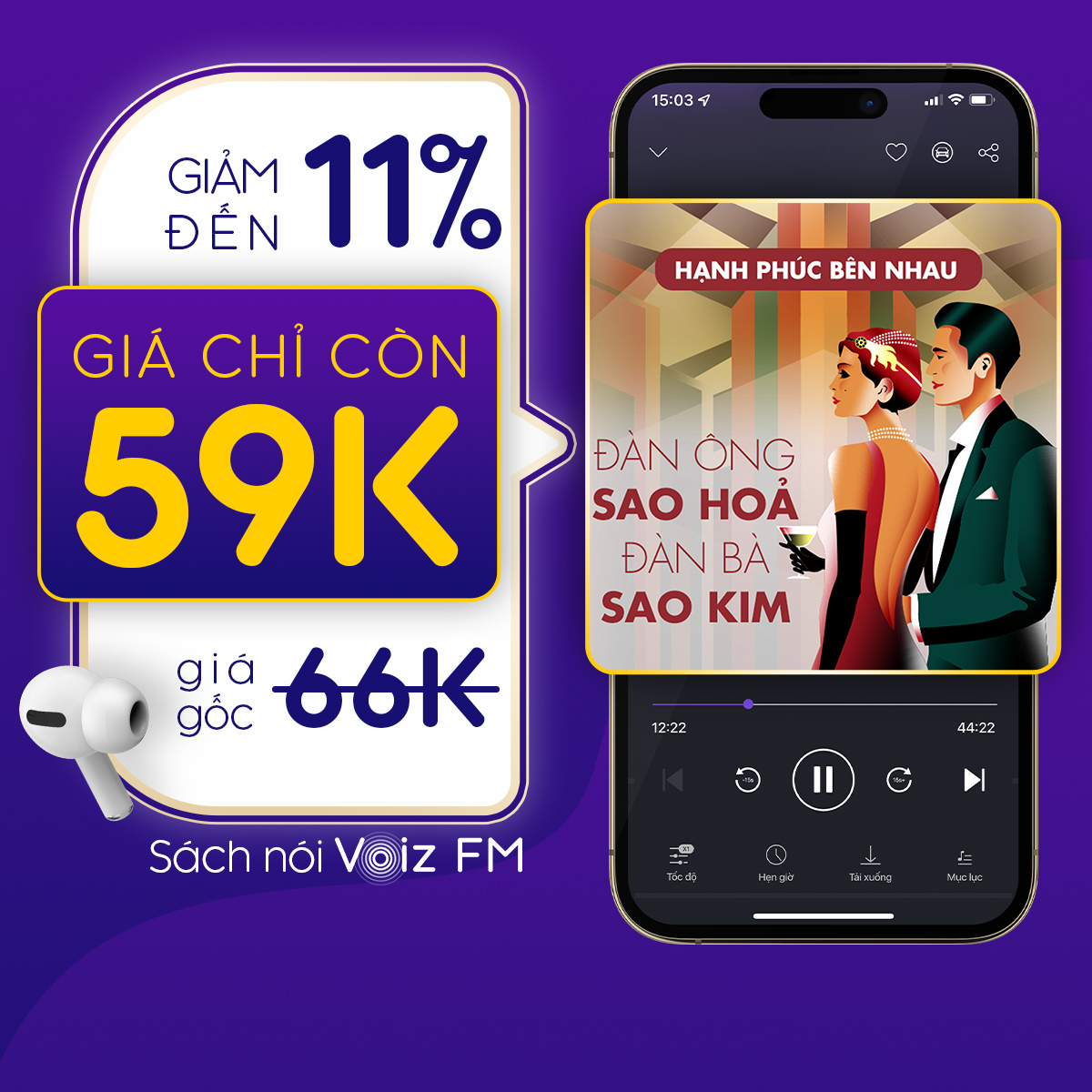 Voiz FM - Voucher nghe Sách Nói