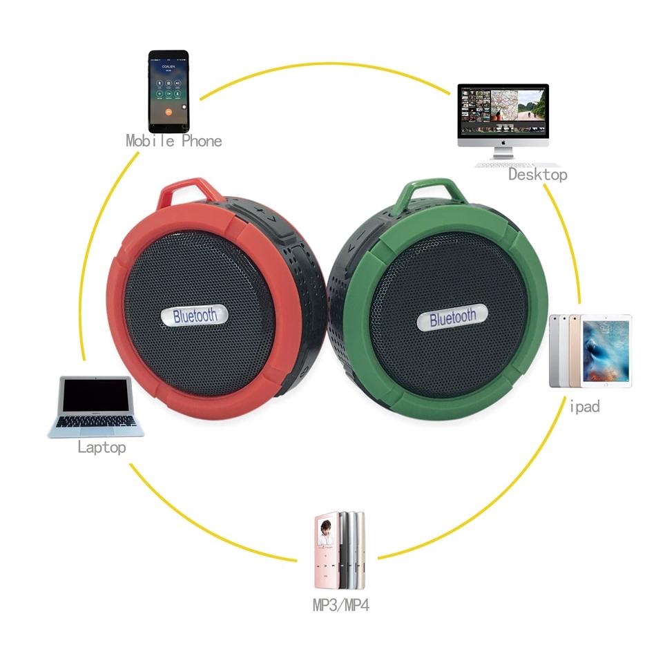 Loa ngoài trời Bluetooth Stereo Loa mini chống nước