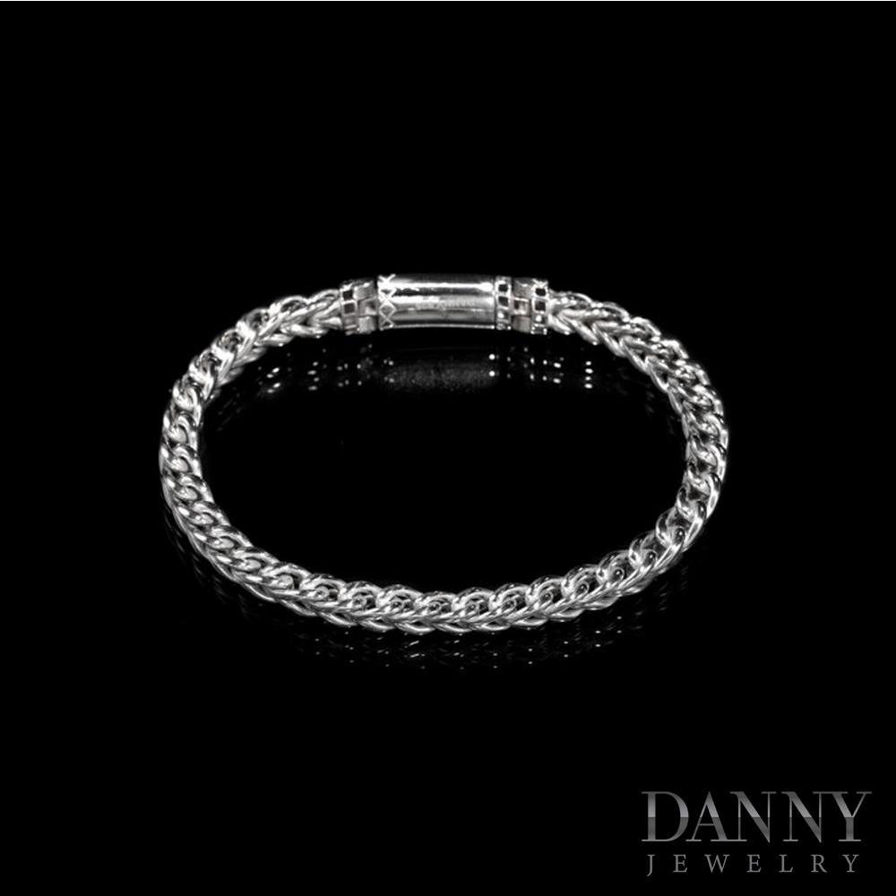 Lắc Tay Nam Bạc Thổ Nhĩ Kỳ Danny Jewelry Xi Rhodium Cao Cấp Không Đen II2T0019