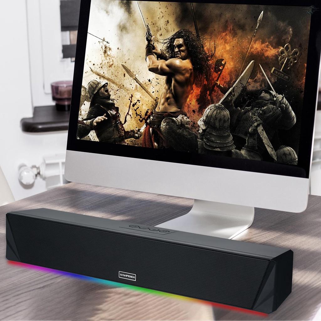 Loa Bluetooth 5.0 Wiwipenda L7 10w Có Đèn Rgb Hỗ Trợ Thẻ Nhớ Usb Tf Cho Tv / Pc / Điện Thoại Thông Minh