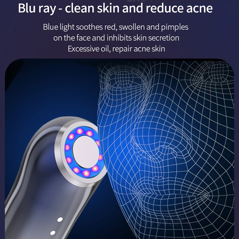 Máy massage chăm sóc săn chắc, nâng cơ mặt Red Blue Phototherapy Machine R15