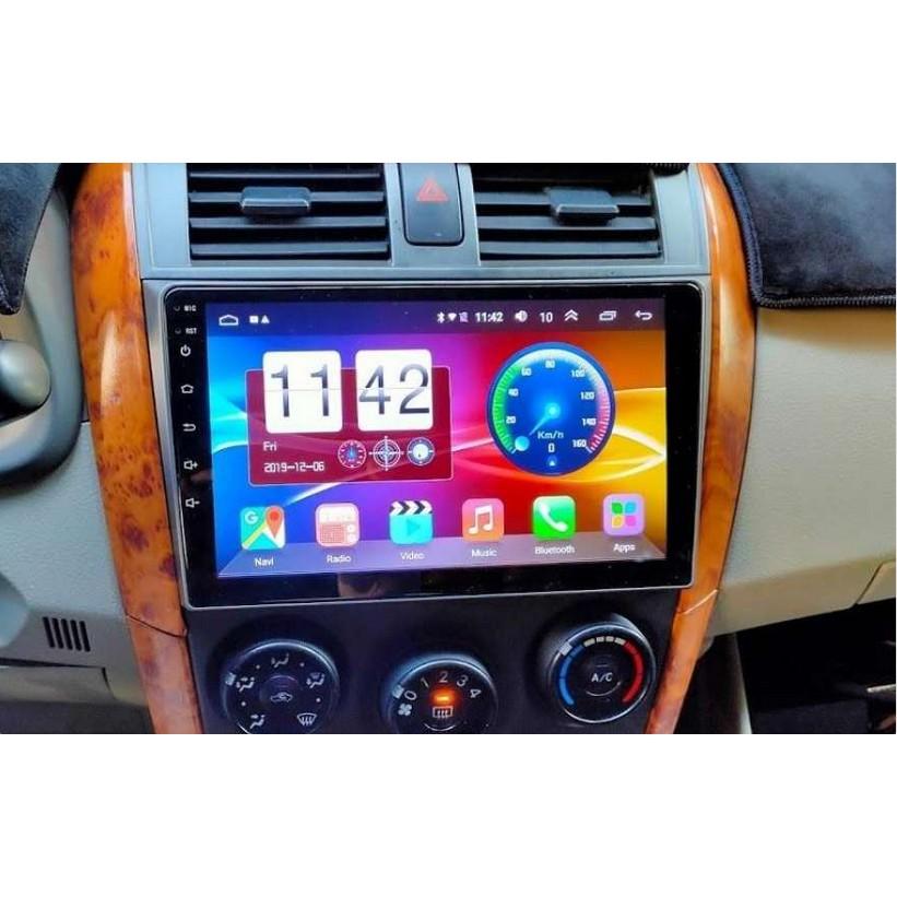 Màn Hình 9 inch Cho Xe ALTIS 2007-2013, Đầu DVD Android Tiếng Việt Kèm Mặt Dưỡng Giắc Zin Xe TOYOTA ALTIS
