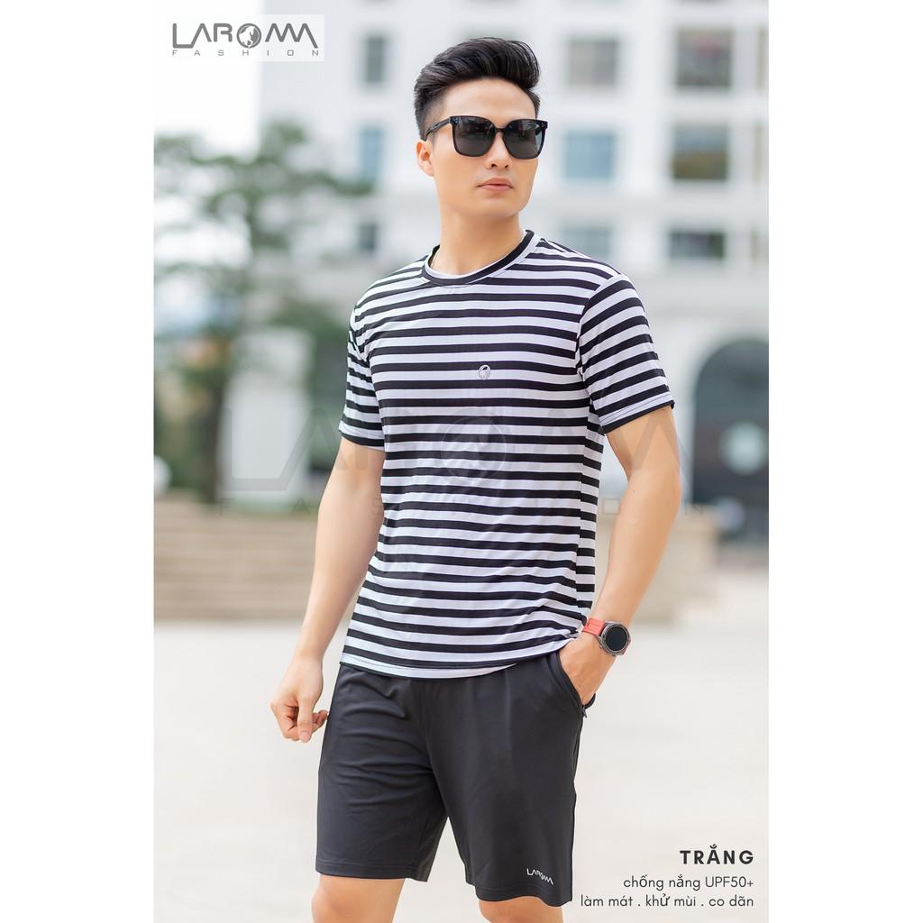 LAROMA Bộ thể thao nam sọc Laroma