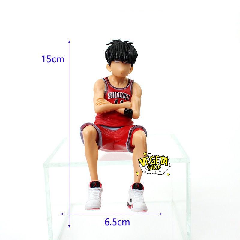 Mô hình Slam Dunk - Hanamichi Sakuragi & Rukawa Kaede - Mô hình cầu thủ bóng rổ cực ngầu - Kích thước 3,5x8 & 6,5x15cm