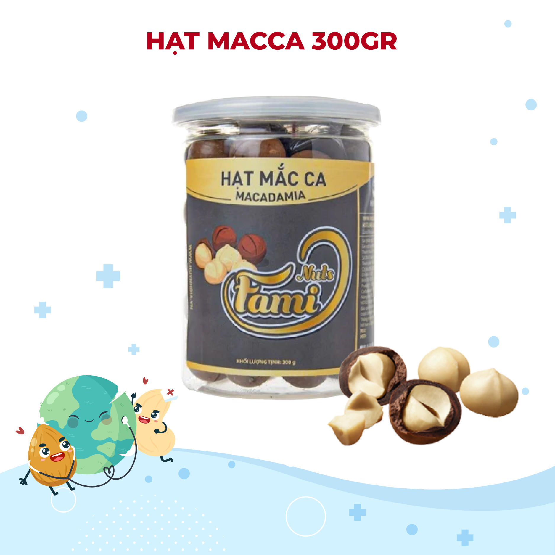Hạt Mắc Ca Hũ Nắp Nhôm Fami