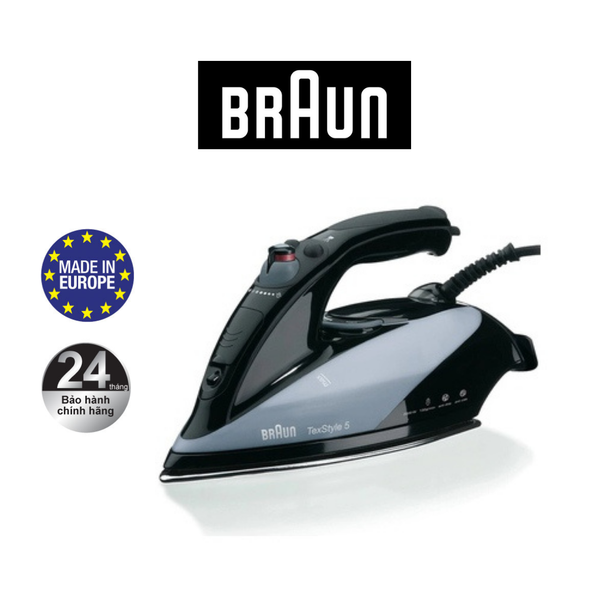 Bàn ủi hơi nước Braun TS545EA - Sản xuất tại Châu Âu - Hàng chính hãng