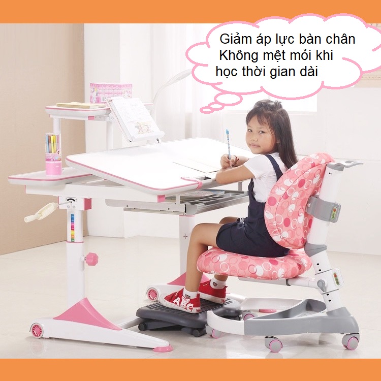 Ghế kê chân văn phòng Foot rest, ghế matxa chân kê chân bàn học điều chỉnh chiều cao