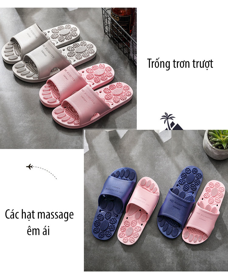 Dép đi trong nhà massage dép đi nhà tắm massage dép đi khách sạn -  Mã N747