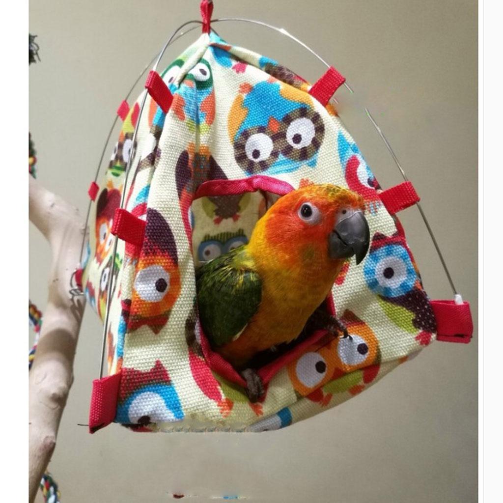 Bird Bed Parrot Sleeping Tent Hut Tent Birdcage Hammock Toy Pet Bed