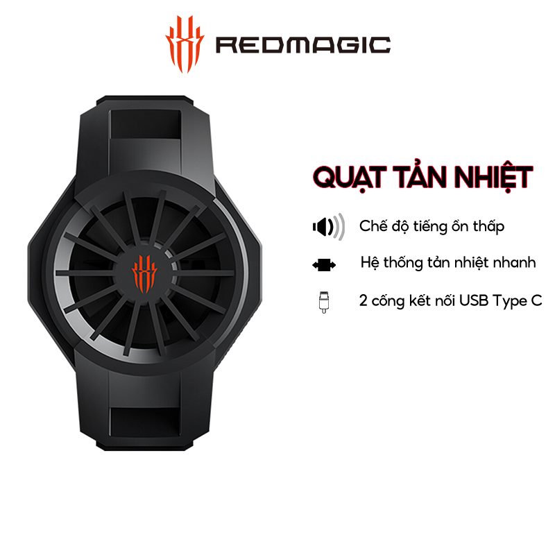 Quạt Tản Nhiệt Nubia Redmagic Ice Dock Dành Cho Điện Thoại Nubia Redmagic - Hàng Chính Hãng