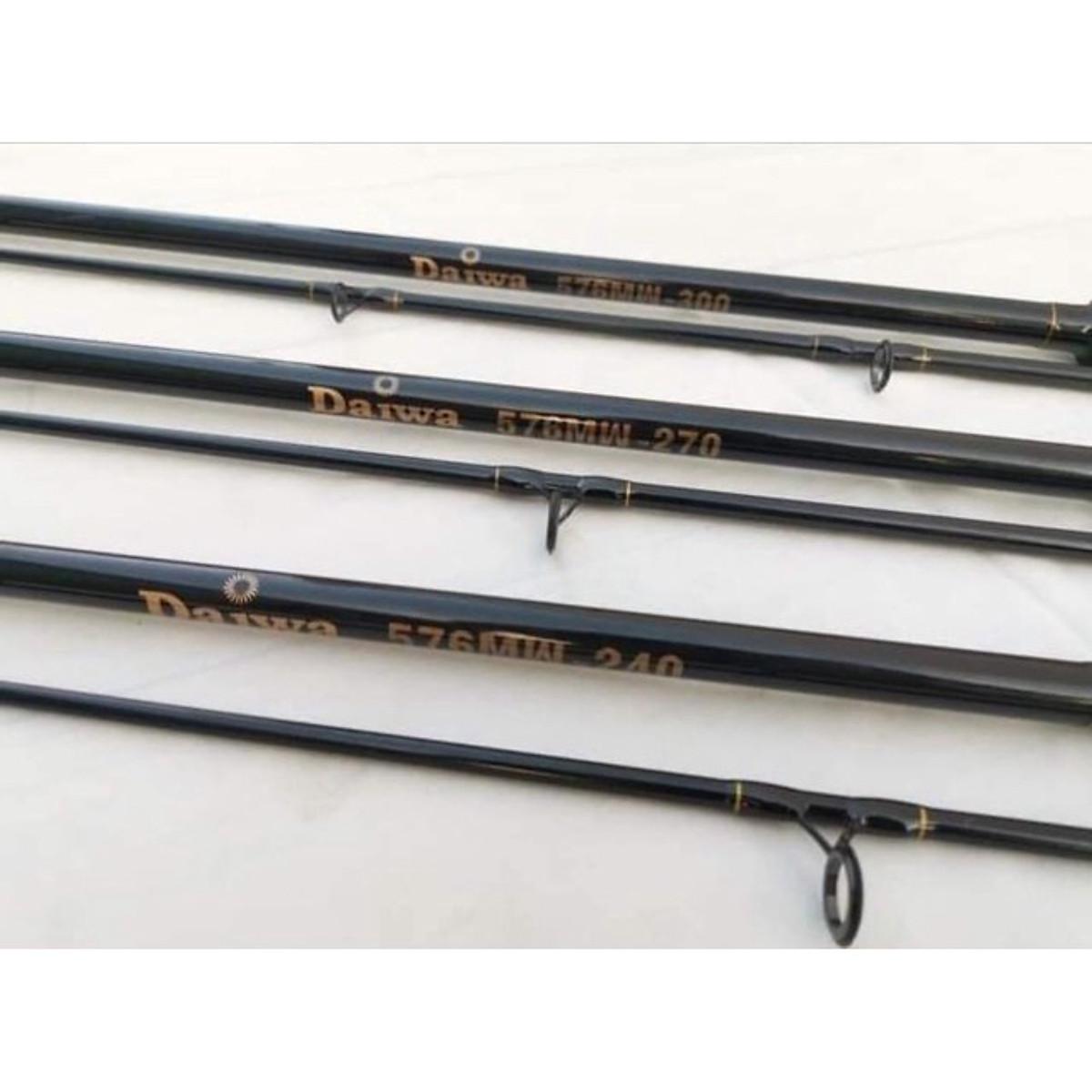 Cần câu máy daiwa 2 khúc rỗng 576 - cần câu cá carbon đồ câu duy hưng - 1m8