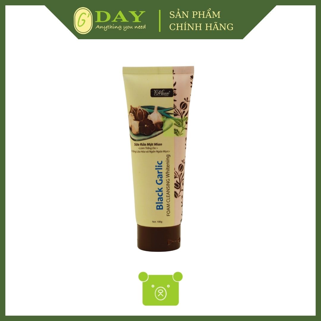 Sữa Rửa Mặt Tỏi Đen Mian 100g