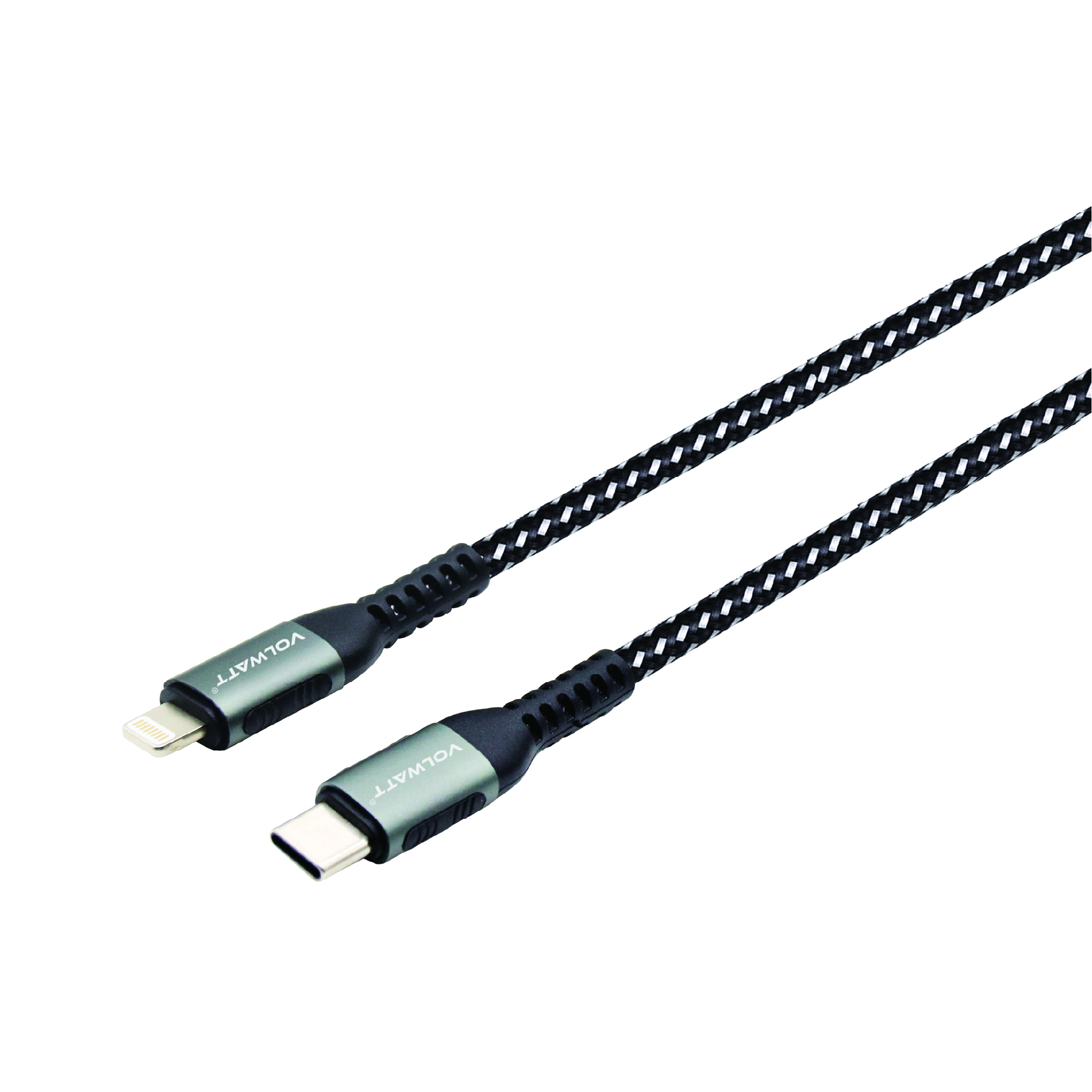 Cáp sạc siêu nhanh &amp; truyền dữ liệu tốc độ cao Volwatt dành cho điện thoại Iphone GE-021-CL Type C to L - Hàng Chính Hãng