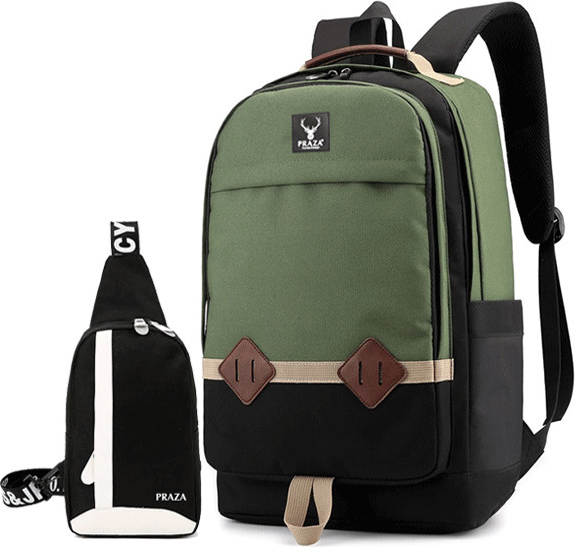 Combo Balo Thời Trang Unisex PRAZA - BL167 & Túi Đeo Messenger PRAZA - DC090