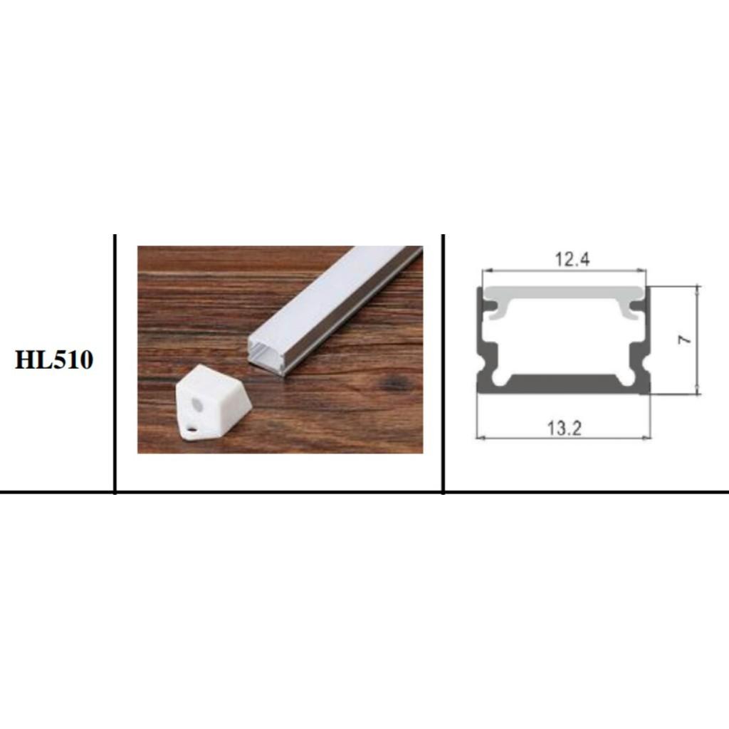 Thanh nhôm định hình đèn led-HL510