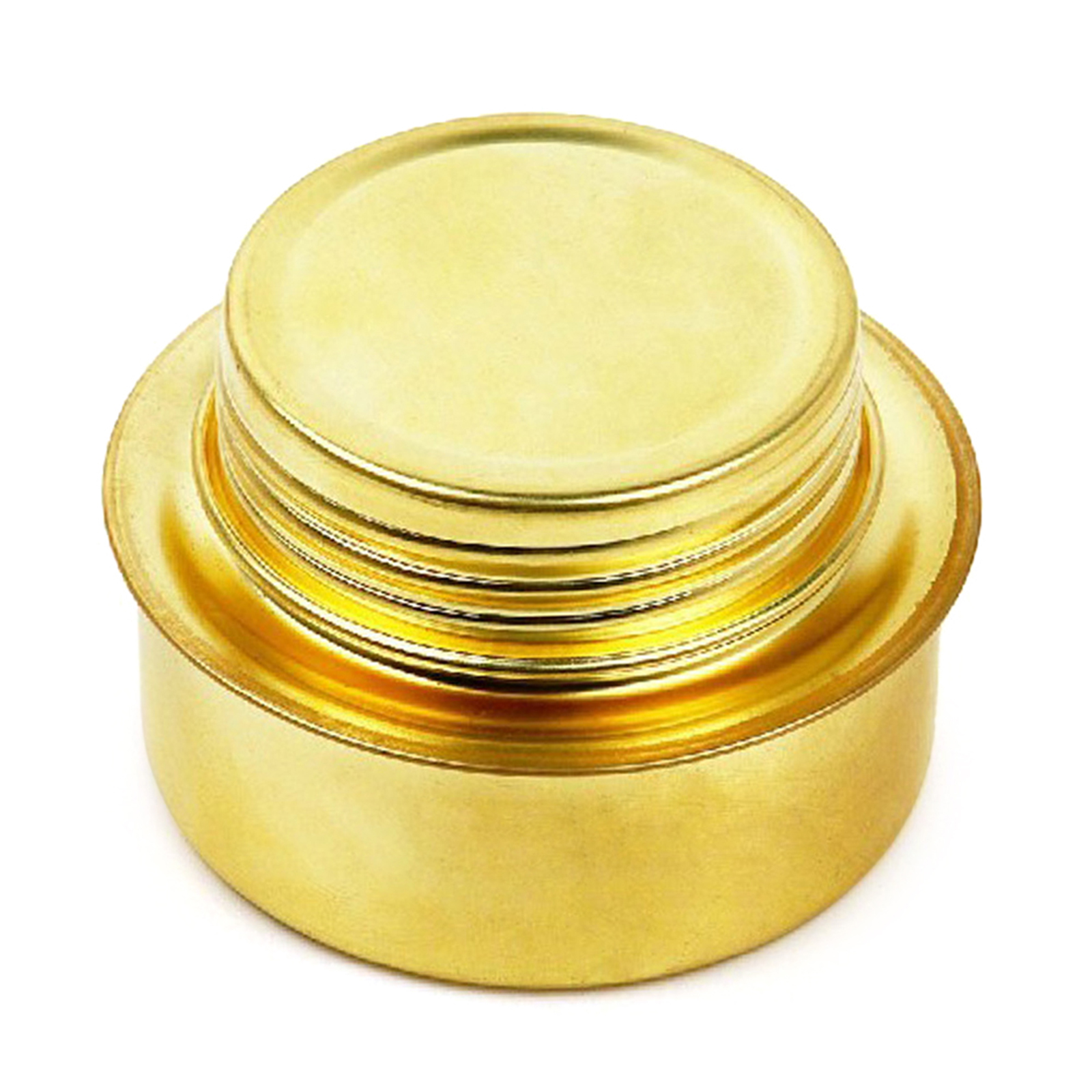 Bếp cồn ngoài trời Mini bằng đồng có nắp đậy bảo vệ