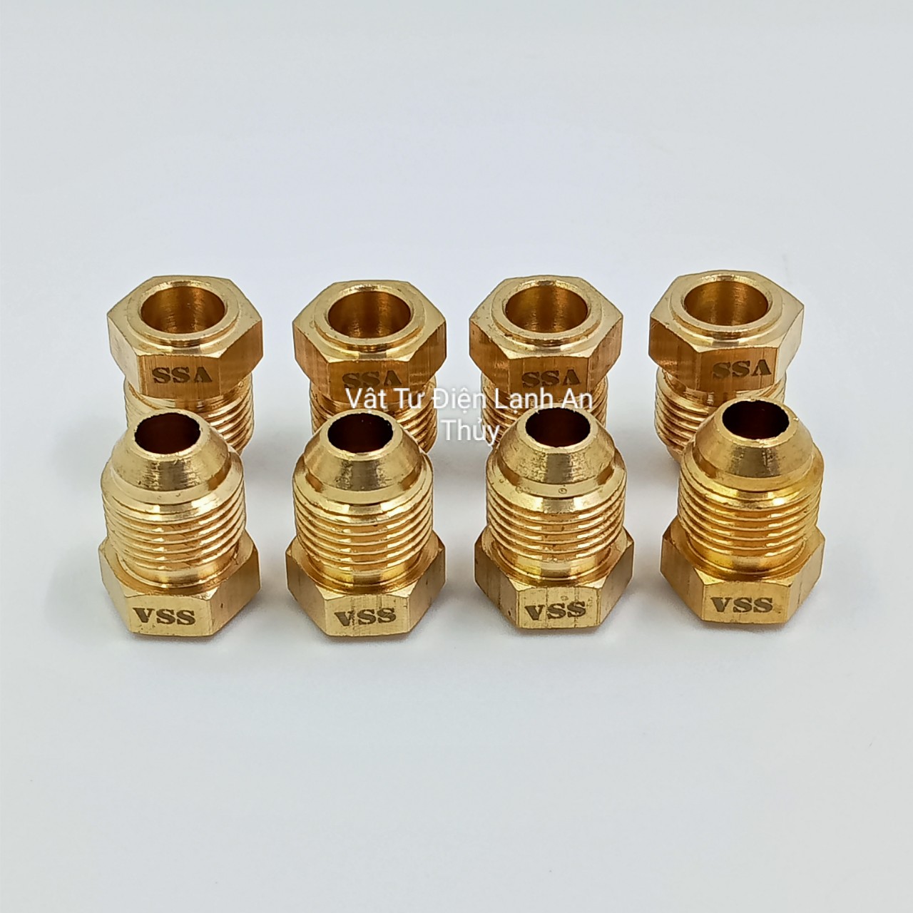 Tán hàn ống đồng phi 10 - Ốc tán ông đồng răng ngoài phi 10, Đầu hàn nối ống đồng máy lạnh phi 10, Tán hàn tăng ống đồng