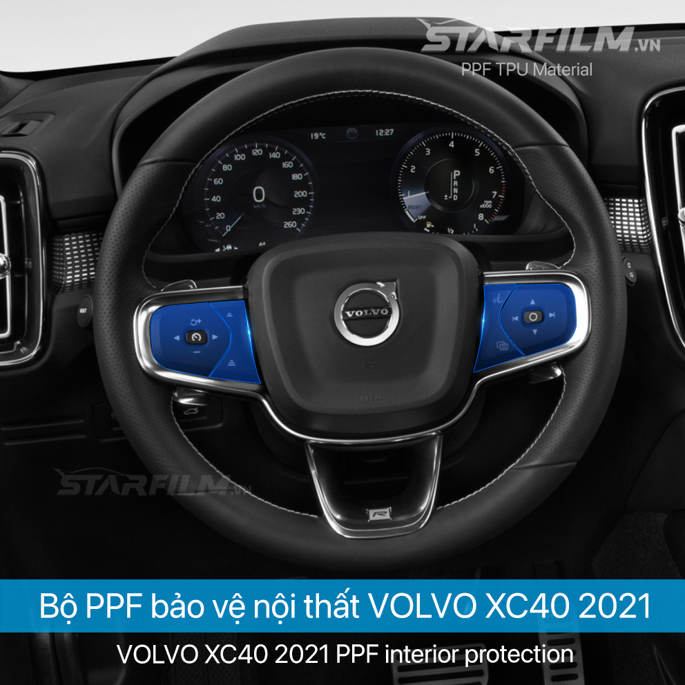 Volvo XC 40 PPF TPU Nội thất chống xước tự hồi phục STARFILM