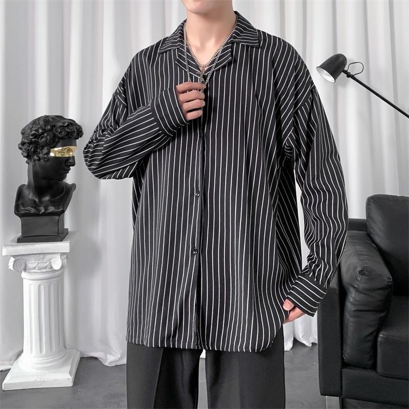 Áo Sơ Mi Nam Dài Tay Cổ Đứng Thời Trang Hàn Cỡ M-2Xl