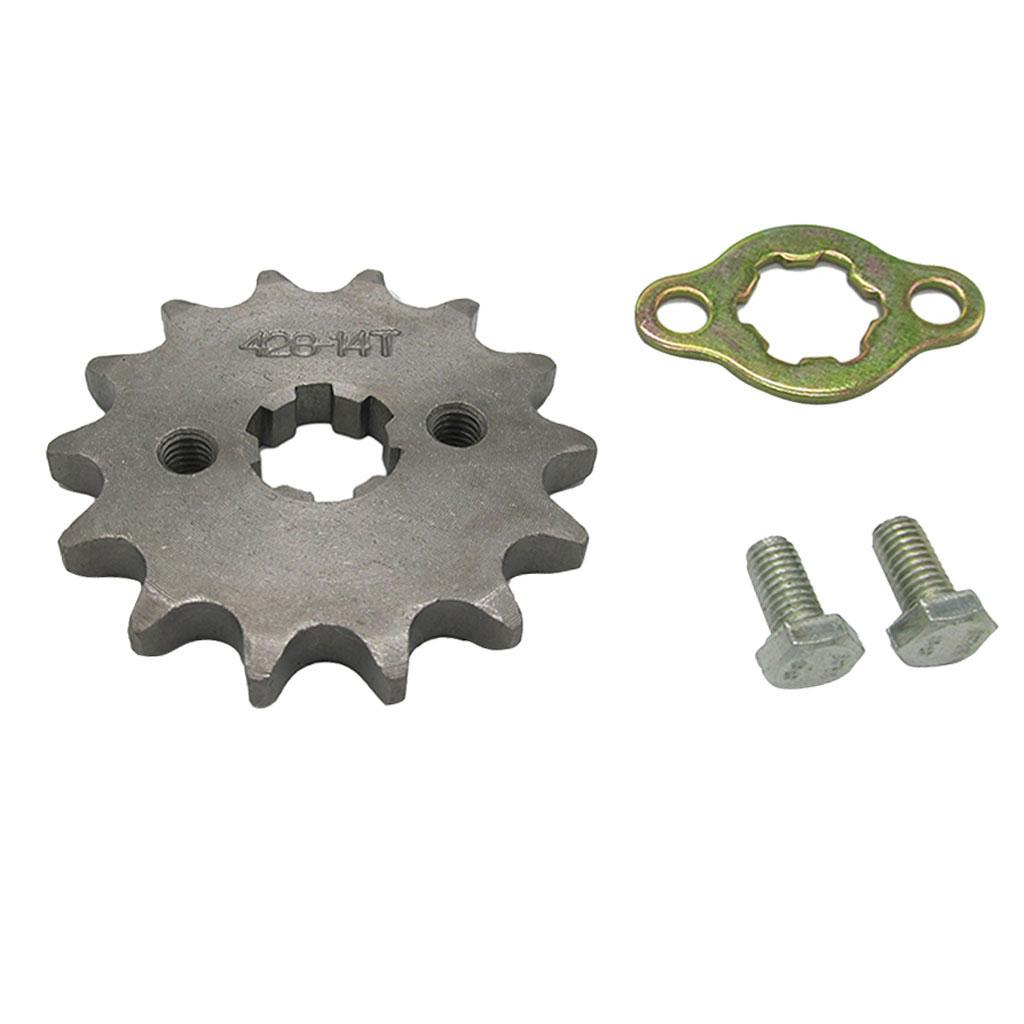 14T  17mm Front Sprocket Cog 428 Chain for 50 70 90 110 125 150CC ATV