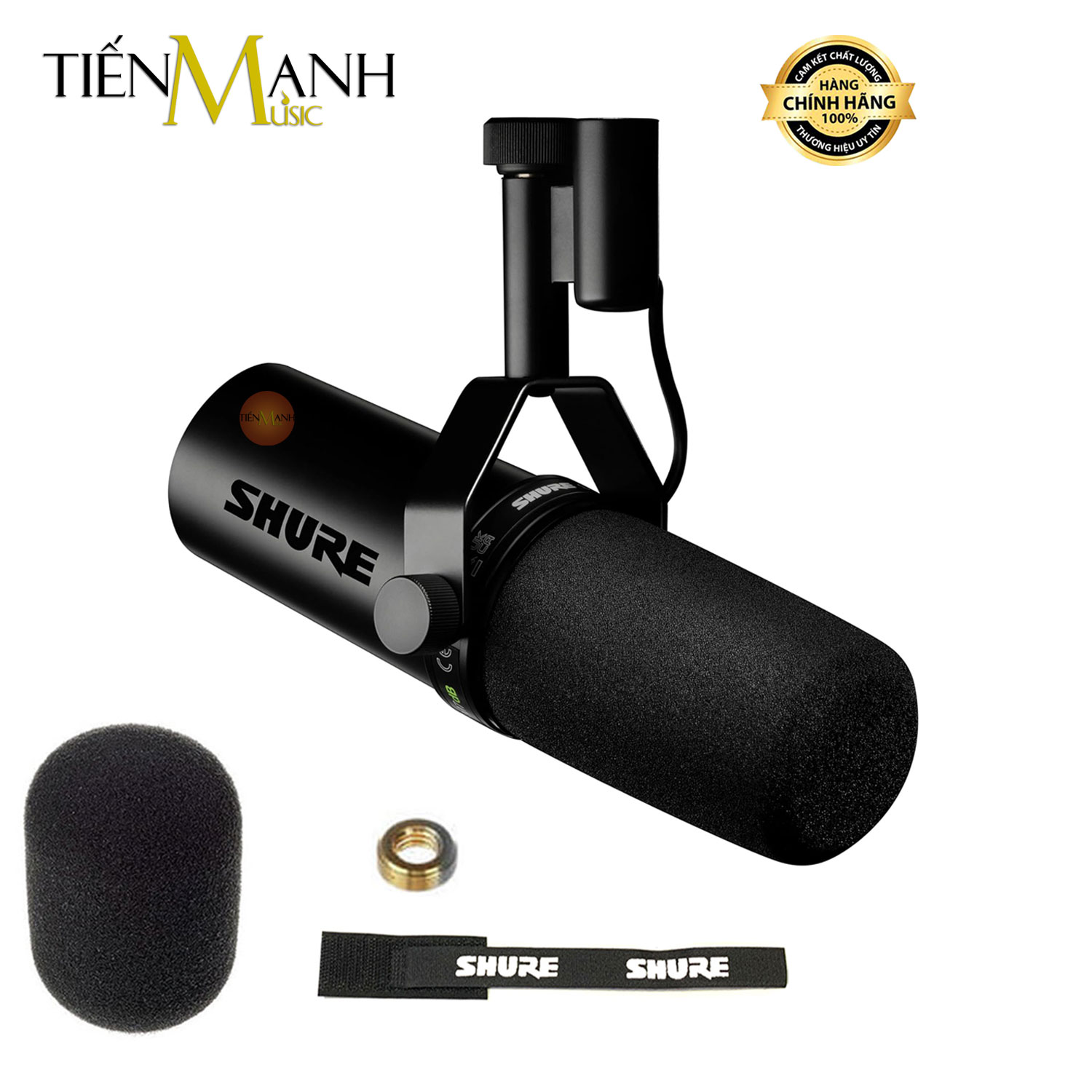 Micro Thu Âm Vocal Shure SM7dB Tích Hợp Preamp - Mic Podcast Dynamic Microphone Hàng Chính Hãng