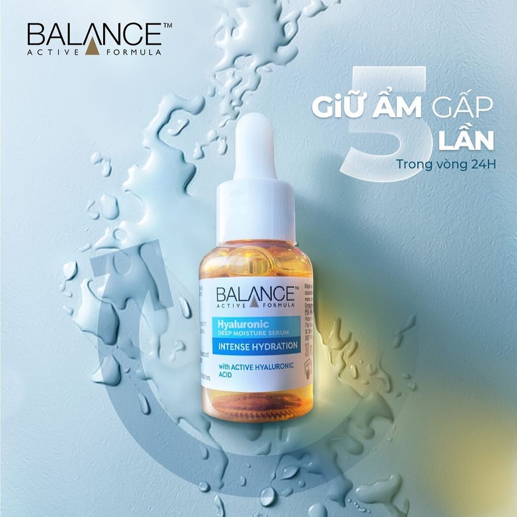 Tinh Chất Serum Balance Active Formula Hyaluronic Cấp Nước, Dưỡng Ẩm Hạn Chế Tiết Dầu 30ml