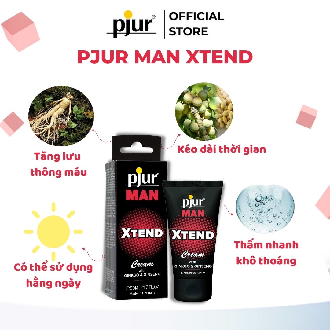 Gel tăng kích thước cậu nhỏ, cường dương Pjur Man Xtend 50ml dành cho quý ông tăng khoái, tăng lưu thông máu