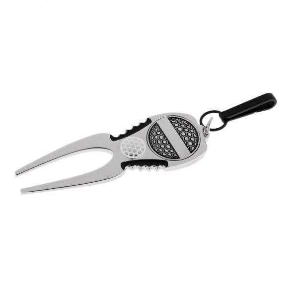 2xGolfer Club Golf Divot Tool with Marker Pitch Fork Repair Tool