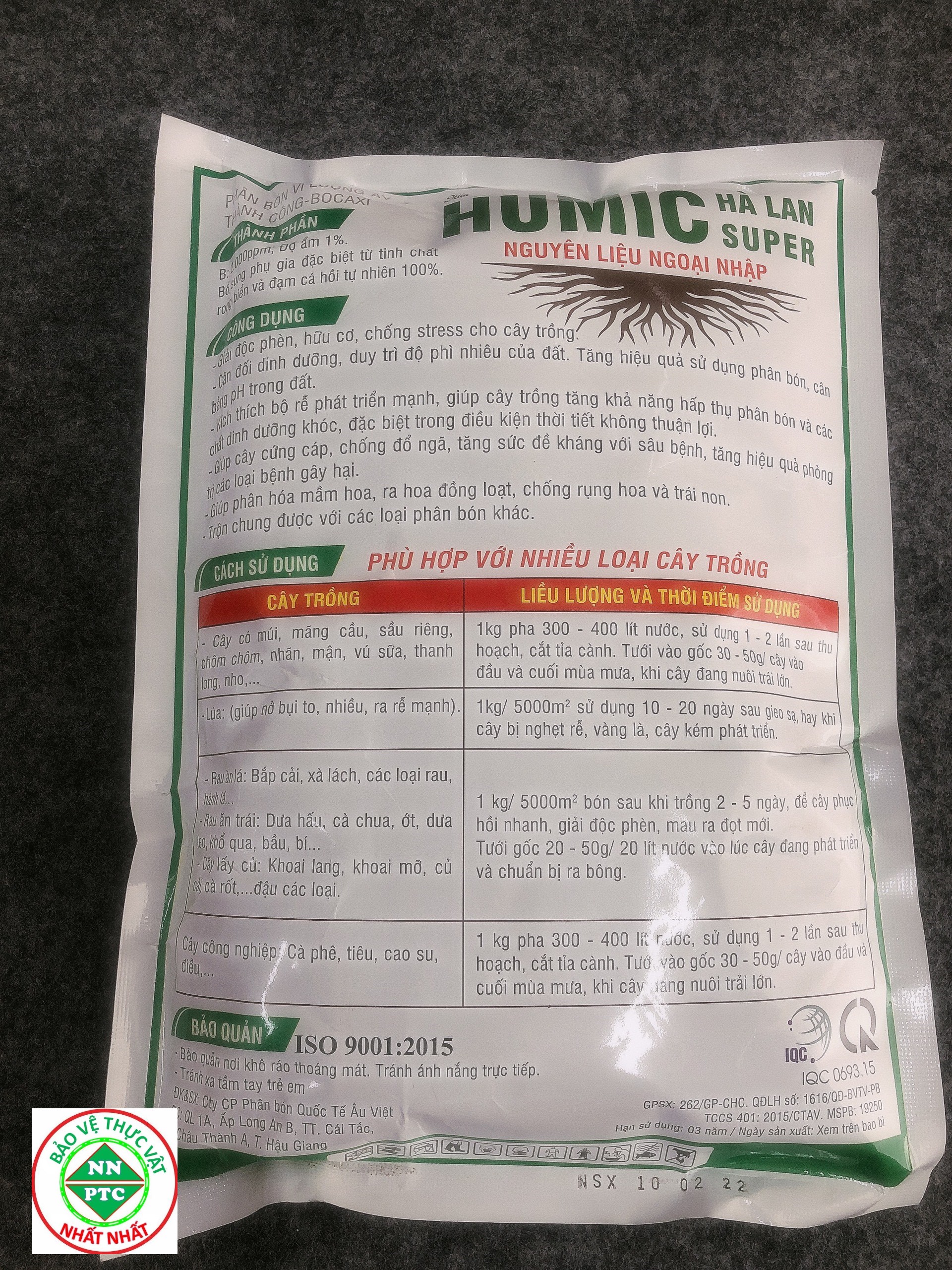 Phân Bón Vi Lượng Humic Super 1kg