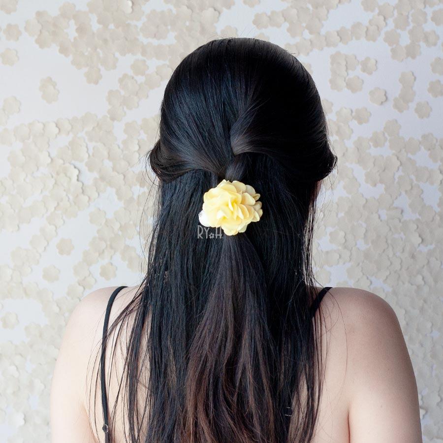 Cột tóc hoa vải lụa RYA 73143