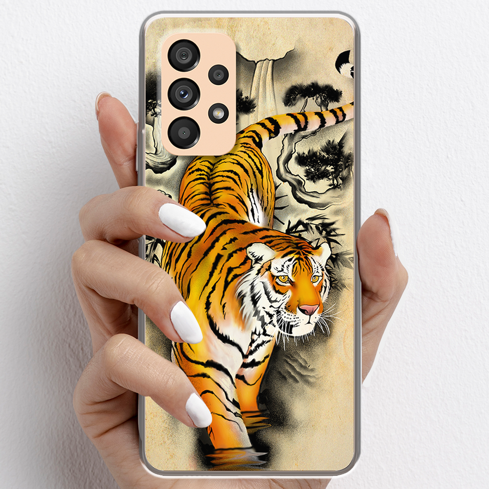 Ốp lưng cho Samsung Galaxy A53 5G nhựa TPU mẫu Cọp tranh vẽ