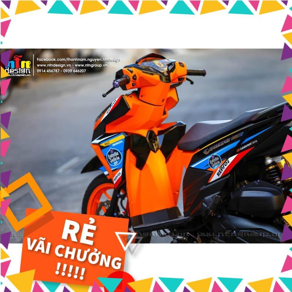 Tem Rời Vario Mẫu Cam Đen