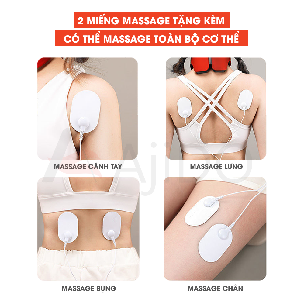 Máy Massage Cổ Vai Gáy 12 Chế Độ, 20 Cường Độ Mát Xa Chuyên Sâu