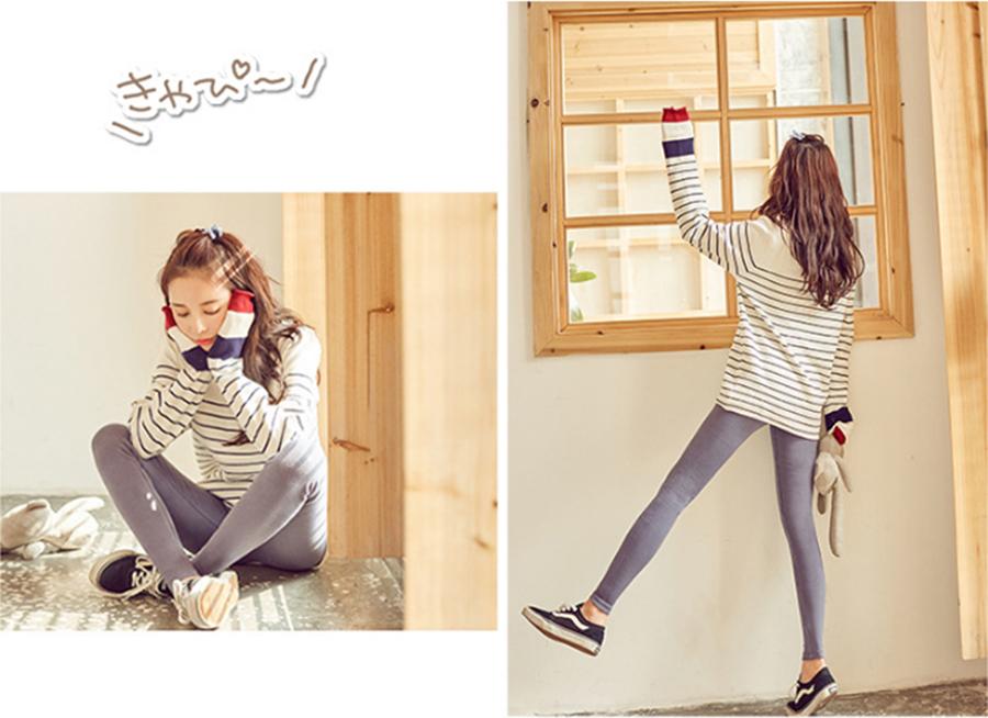 Quần Legging Trơn Nữ Co Dãn