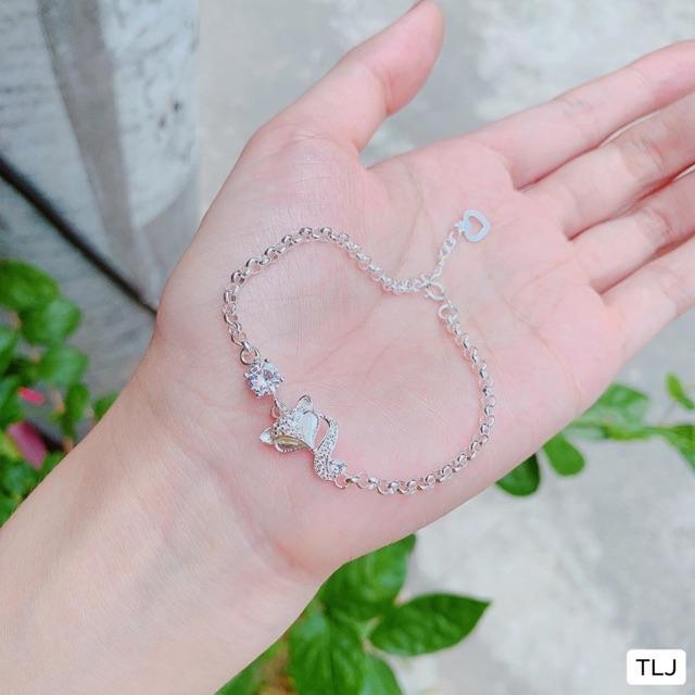LẮC TAY HỒ LY BẠC TA CAO CẤP 925
