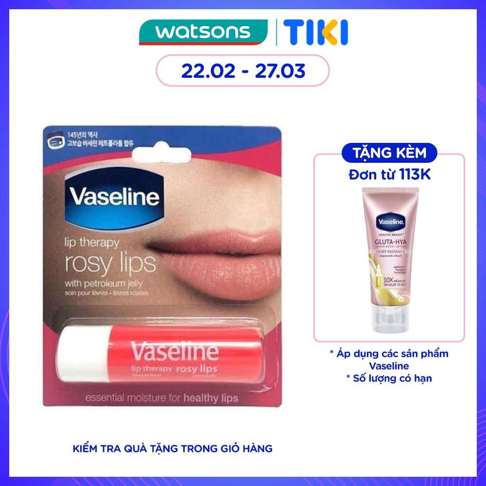 Son Vaseline_Dưỡng Môi Hồng Xinh 4.8g