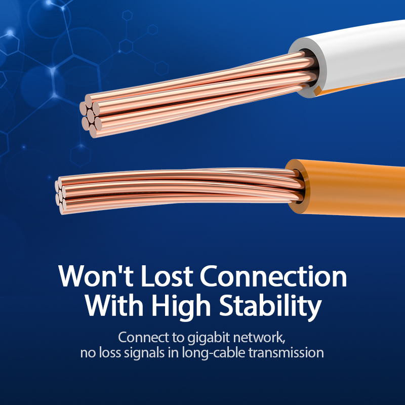 Cáp mạng Cat6 UTP đúc sẵn 2 đầu dài 1m đến 30m Vention - Hàng chính hãng