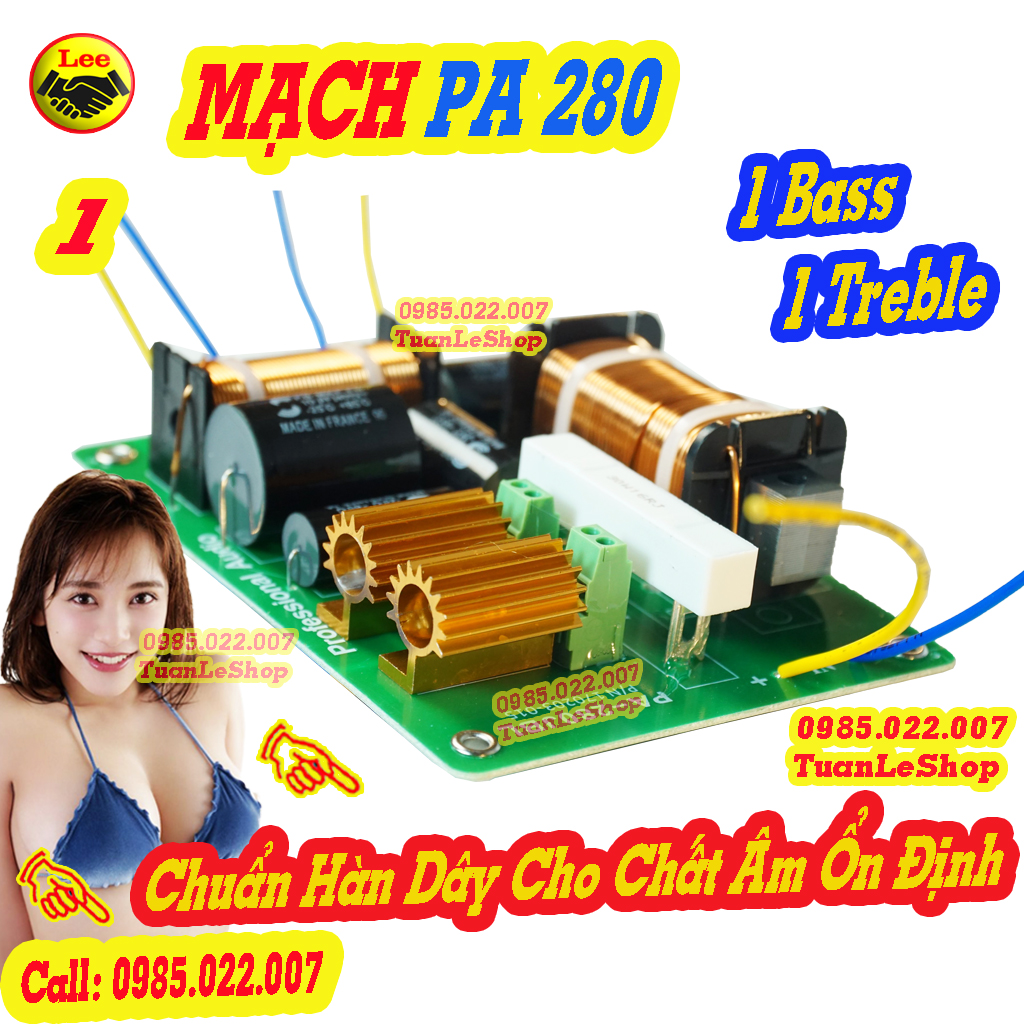 MẠCH PHÂN TẦN 2 LOA JB LPA 280 HÀN DÂY - GIÁ 1 MẠCH LOA JB280 CAO CẤP