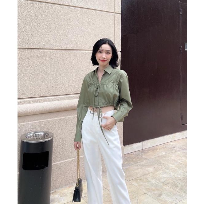 ZIEL Áo sơ mi cột dây cách điệu | Jennie Shirt