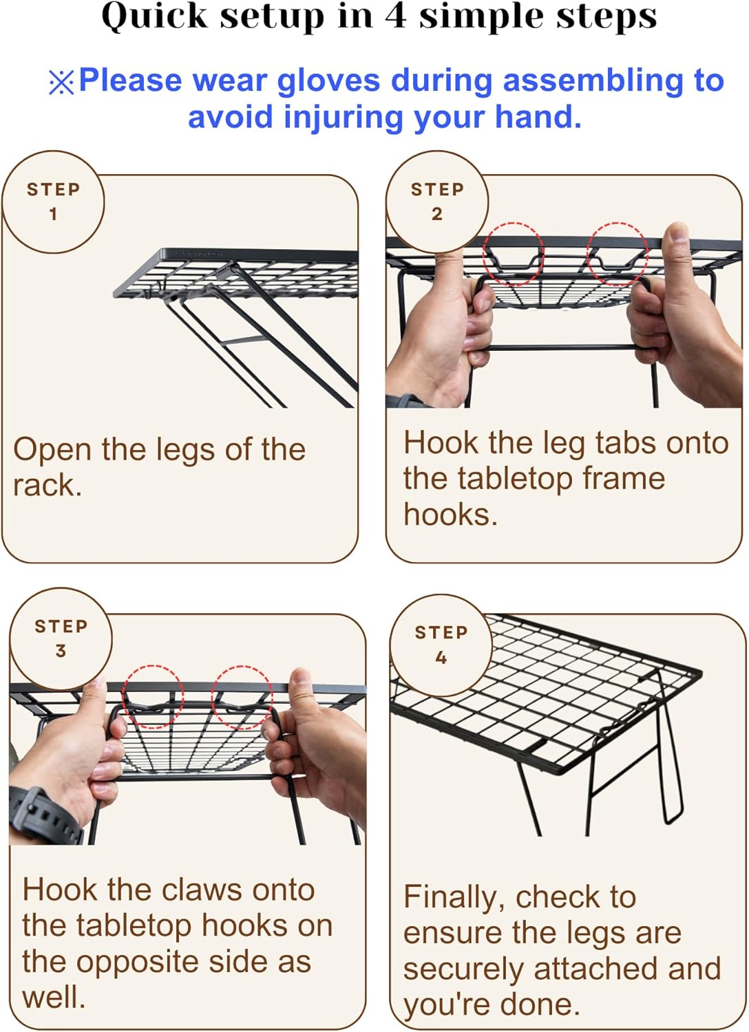 Kệ inox để đồ đa năng Campingmoon T-235A-1T (Kệ đơn) T235A T 235A 1T